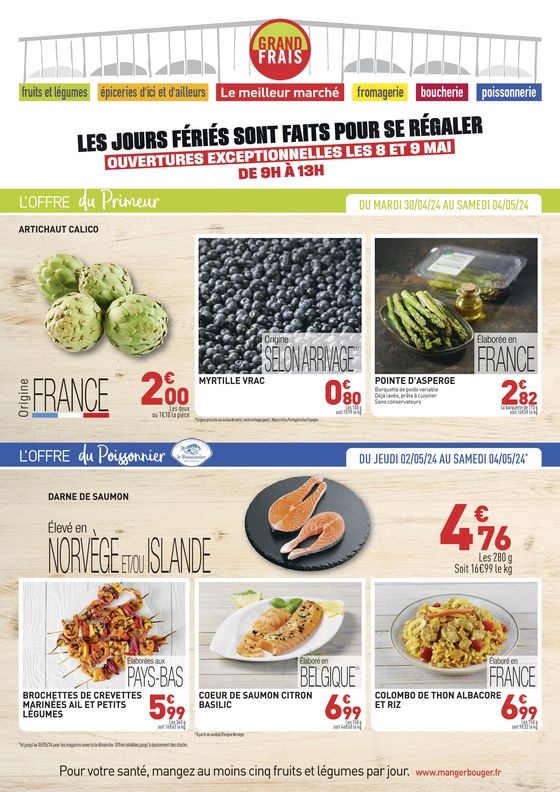 Catalogue Grand Frais à Perpignan | L'OFFRE du Primeur | 30/04/2024 - 04/05/2024