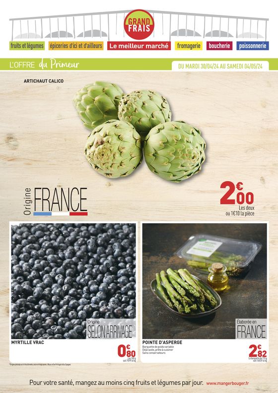 Catalogue Grand Frais à Marly - Lorraine | L'OFFRE du Primeur | 30/04/2024 - 04/05/2024