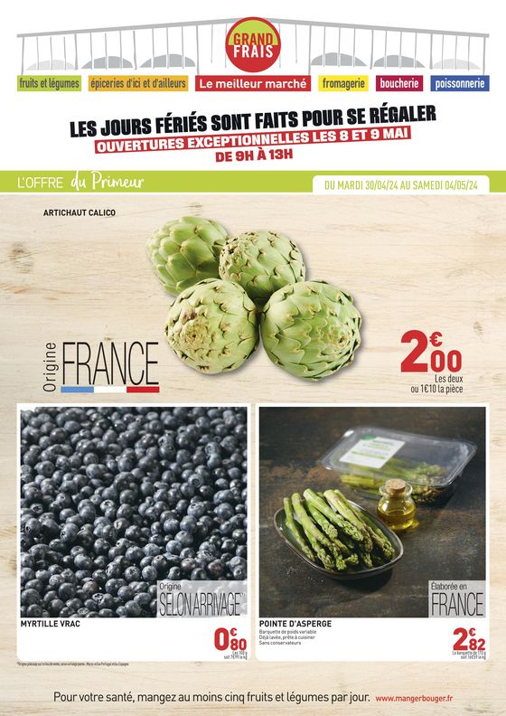 Catalogue Grand Frais à Essey-lès-Nancy | L'OFFRE du Primeur | 30/04/2024 - 12/05/2024
