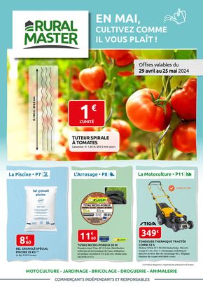 Promos de Jardineries et Animaleries à Luc-la-Primaube | EN MAI, CULTIVEZ COMME IL VOUS PLAÎT ! sur Rural Master | 29/04/2024 - 25/05/2024