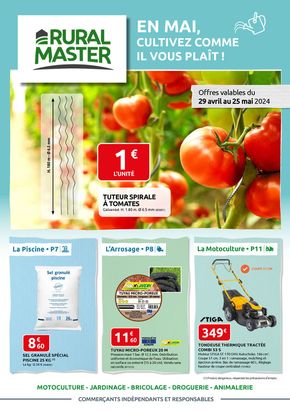 Promos de Jardineries et Animaleries à L'Aigle | EN MAI, CULTIVEZ COMME IL VOUS PLAÎT ! sur Rural Master | 29/04/2024 - 25/05/2024