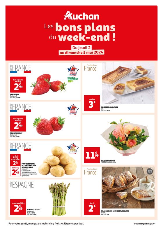 Catalogue Auchan Hypermarché à Sennecey-le-Grand |  Les bons plans du week-end dans votre hyper ! | 02/05/2024 - 05/05/2024