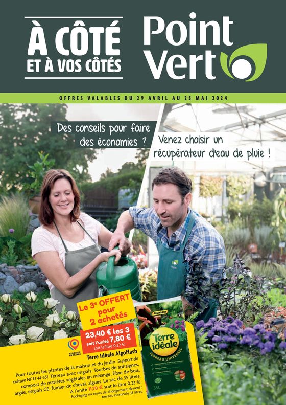 Catalogue Point Vert à Plabennec | Le 3 e OFFERT pour 2 achetés | 29/04/2024 - 25/05/2024