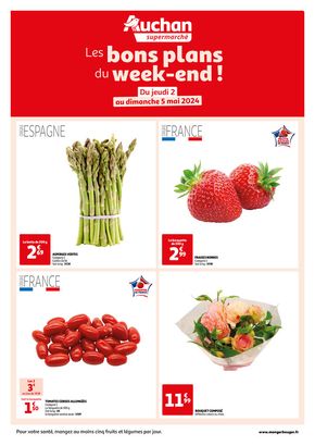 Catalogue Auchan Supermarché à Marseille | Les bons plans du week-end dans votre super ! | 02/05/2024 - 05/05/2024