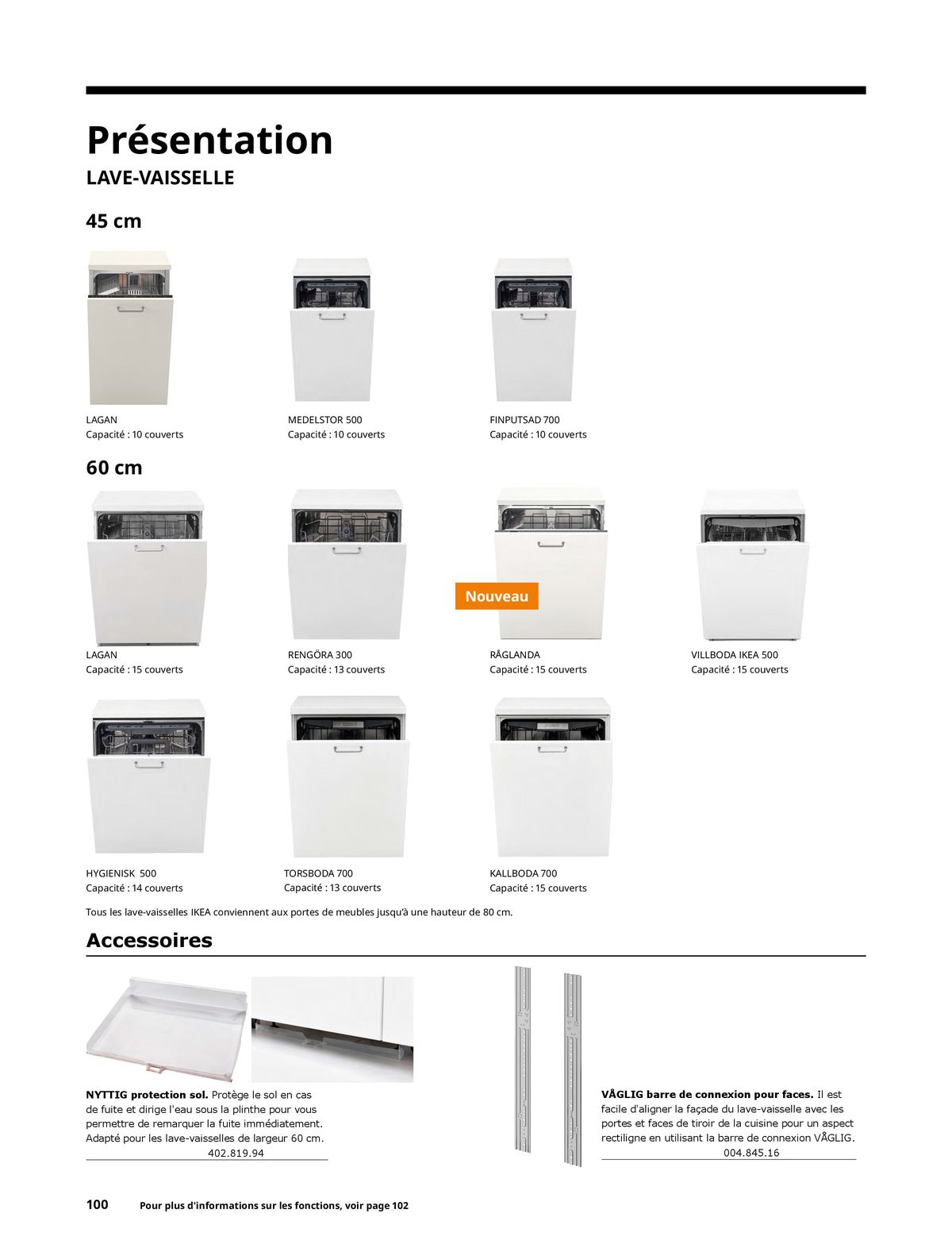 Catalogue IKEA ÉLECTROMÉNAGER, page 00100