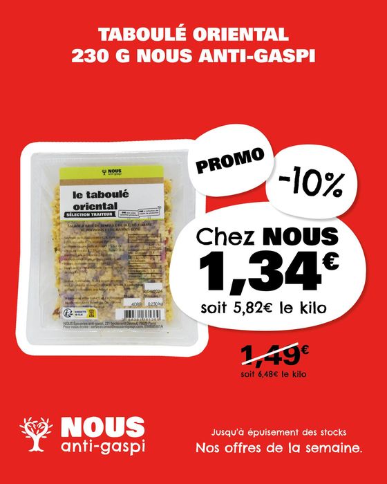 Catalogue Nous anti gaspi à Saint-Berthevin | Timidement, les beaux jours font leur retour. | 29/04/2024 - 05/05/2024