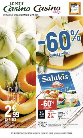 Promos de Supermarchés à Vénosc | -60% sur le 2ème sur Petit Casino | 30/04/2024 - 12/05/2024