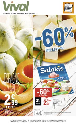 Promos de Supermarchés à Val-d'Isère | -60% sur le 2ème sur Vival | 30/04/2024 - 12/05/2024
