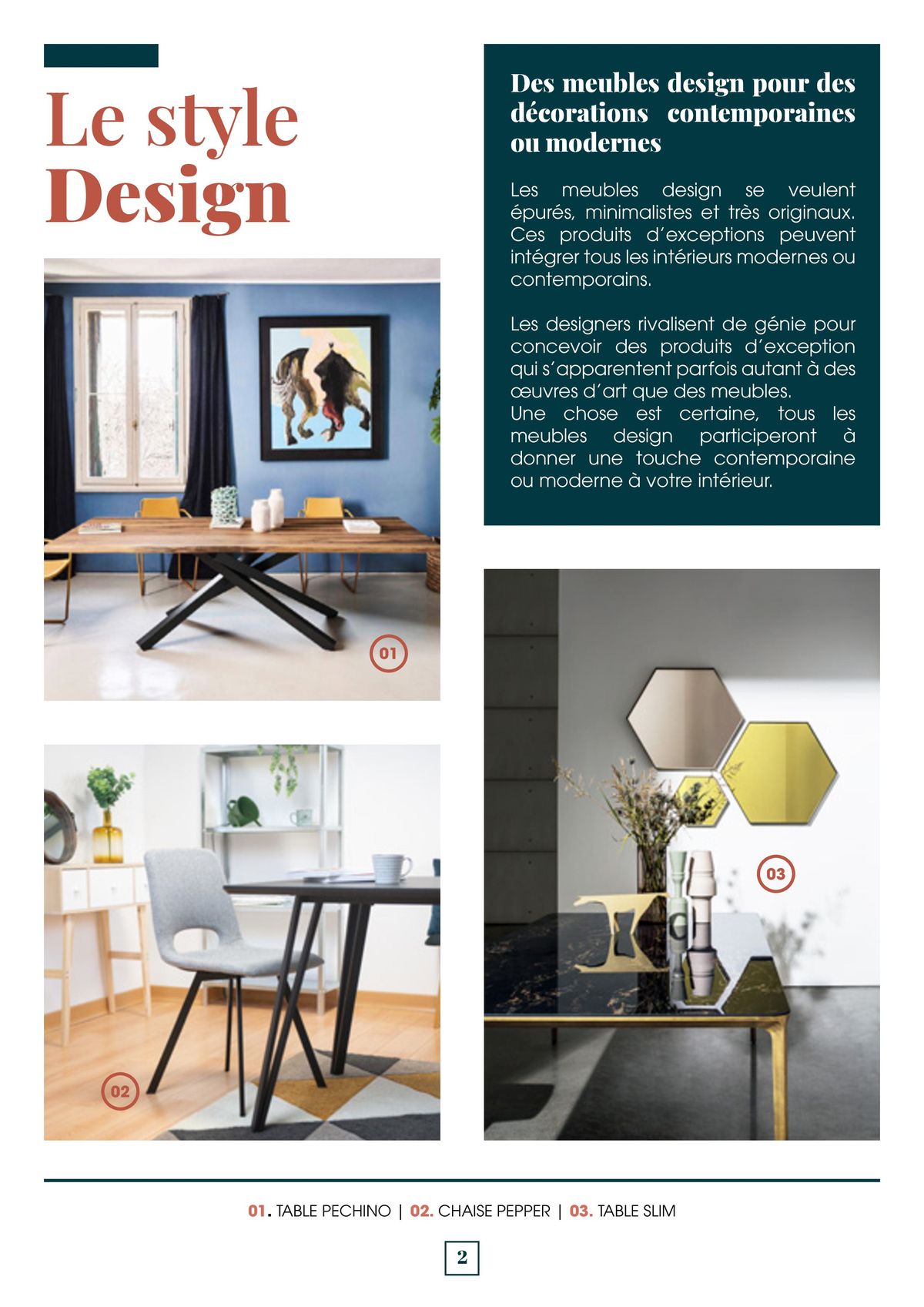 Catalogue Apportez une touche résolument moderne à votre intérieur avec le mobilier design, page 00002
