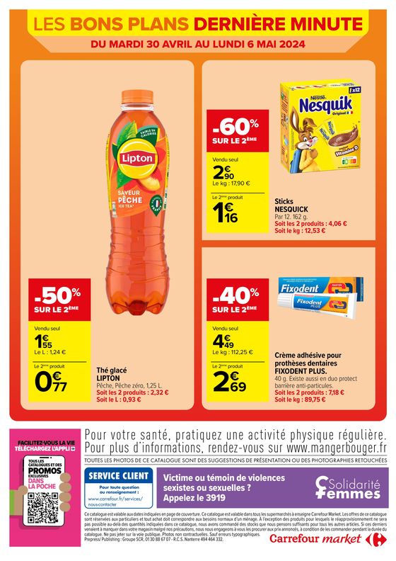 Catalogue Carrefour Market à Nantes | Les bons plans de la semaine | 30/04/2024 - 06/05/2024