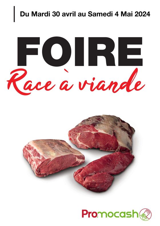 Catalogue Promocash à Quimper | Foire Race à viande | 30/04/2024 - 04/05/2024