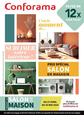 Catalogue Conforama à Sainte Clotilde | Salon de la maison | 30/04/2024 - 25/05/2024