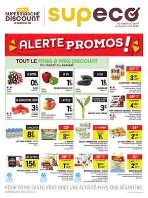 Promos de Discount Alimentaire à Aubergenville | Alerte promos ! sur Supeco | 30/04/2024 - 06/05/2024