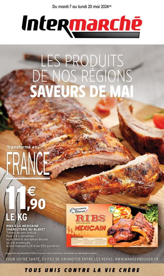 Catalogue Intermarché Hyper à Saint-Julien-sur-Calonne | LES PRODUITS DE NOS REGIONS SAVEURS DE MAI | 07/05/2024 - 20/05/2024