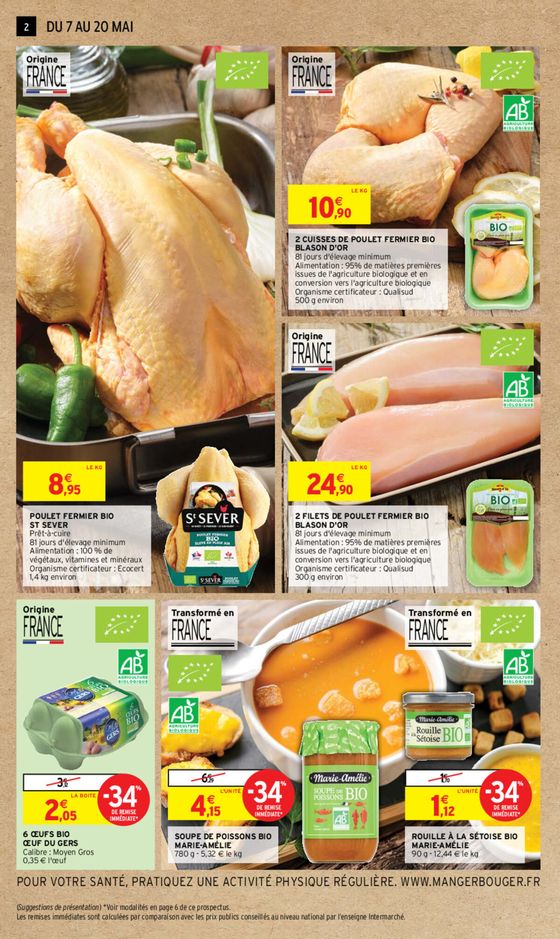 Catalogue Intermarché Express à Bordeaux | NOTRE SELECTION BIO | 07/05/2024 - 20/05/2024