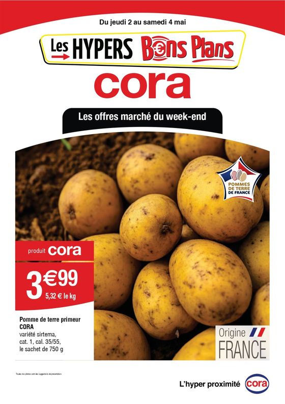 Catalogue Cora à Vesoul | Les offres marché du week-end | 02/05/2024 - 04/05/2024