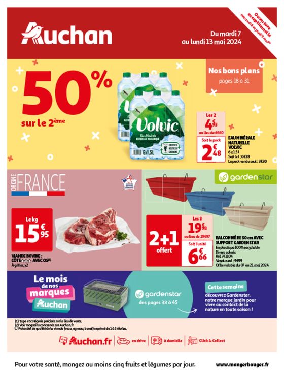 Catalogue Auchan Hypermarché à Nogent-sur-Oise | Des offres qui en font toujours plus ! | 07/05/2024 - 13/05/2024