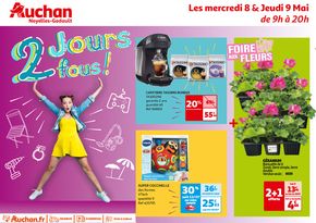 Promos de Meubles et Décoration à Haubourdin | 2 jours fous sur Auchan Hypermarché | 08/05/2024 - 09/05/2024