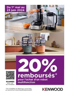 Catalogue Boulanger à Publier | OFFRE KENWOOD: 20% REMBOURSÉS! | 02/05/2024 - 23/06/2024