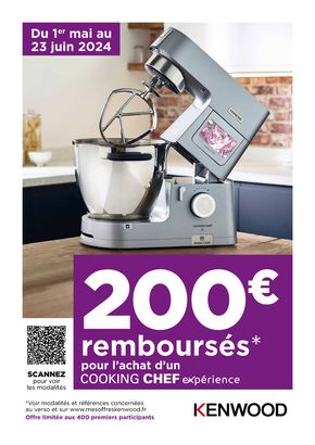 Catalogue Boulanger à Trélissac |  OFFRE KENWOOD: 200 EUROS REMBOURSÉS! | 02/05/2024 - 23/06/2024