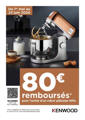 Catalogue Boulanger à Saint-Martin-des-Champs (Finistère) | OFFRE KENWOOD: 80€ REMBOURSÉS! | 02/05/2024 - 23/06/2024
