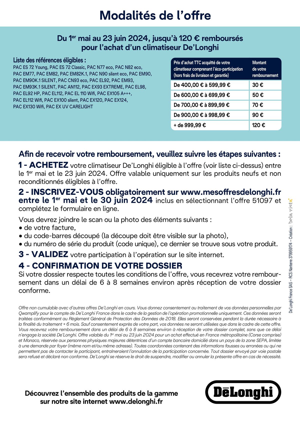 Catalogue OFFRE DE'LONGHI: JUSQ'À 120€ REMBOURSÉS !, page 00002