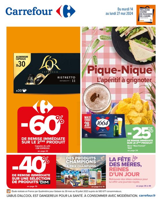Catalogue Carrefour à Épernay | PIQUE-NIQUE L'apéritif à grignoter | 14/05/2024 - 27/05/2024