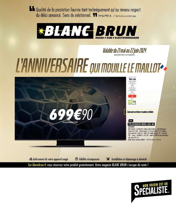 Catalogue Blanc Brun à Landivisiau | BlancBrun Tabloid MaI 2024 QR | 21/05/2024 - 22/06/2024