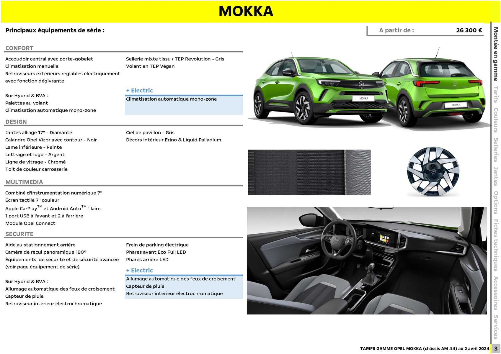 Catalogue Opel Nouveau Mokka, page 00004