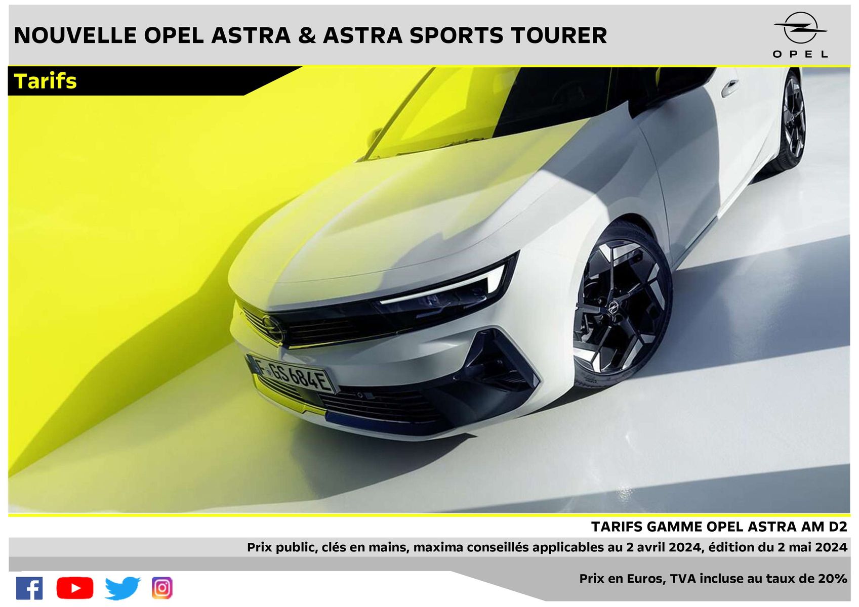 Catalogue Opel Nouvelle Astra, page 00001