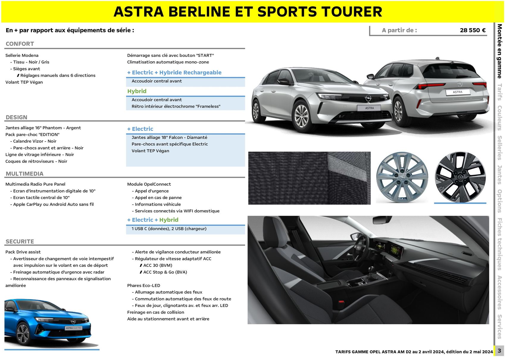 Catalogue Opel Nouvelle Astra, page 00004