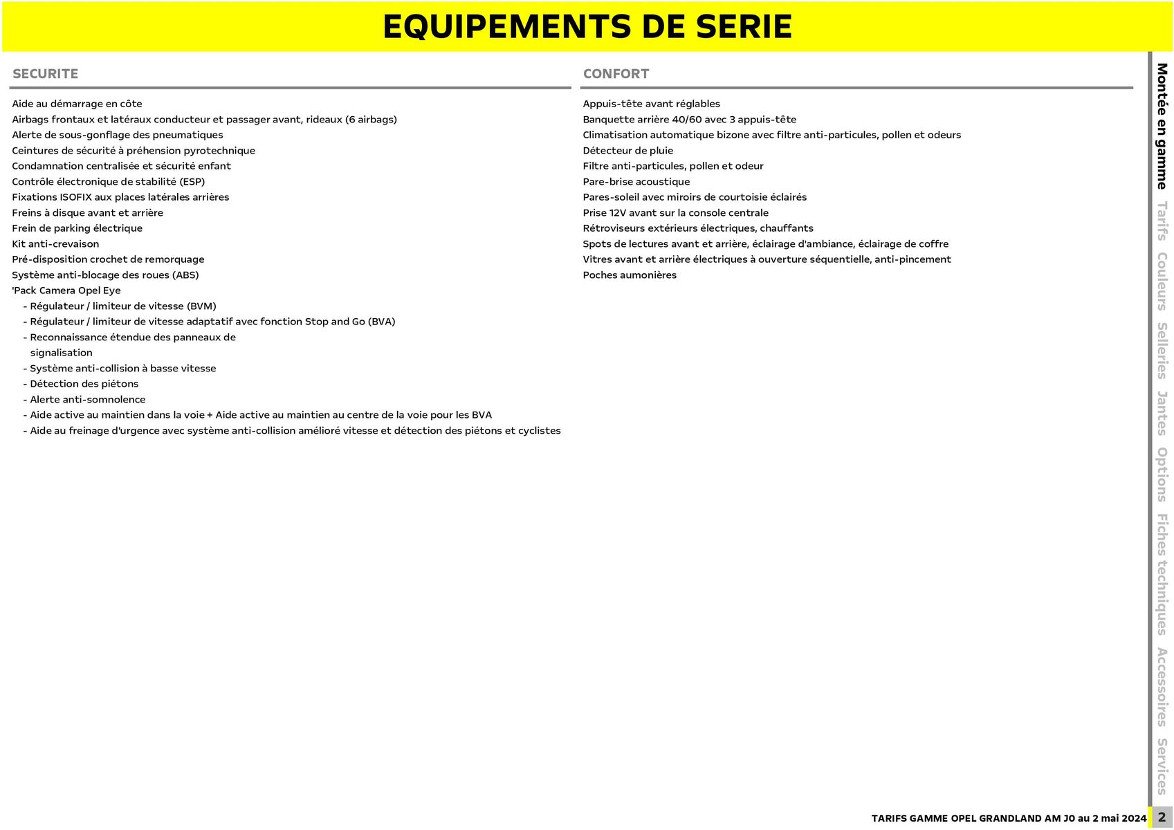 Catalogue Opel Nouveau Grandland, page 00003