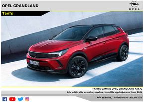 Promos de Auto et Moto à Saint-Just-Saint-Rambert | Opel Nouveau Grandland sur Opel | 03/05/2024 - 03/05/2025