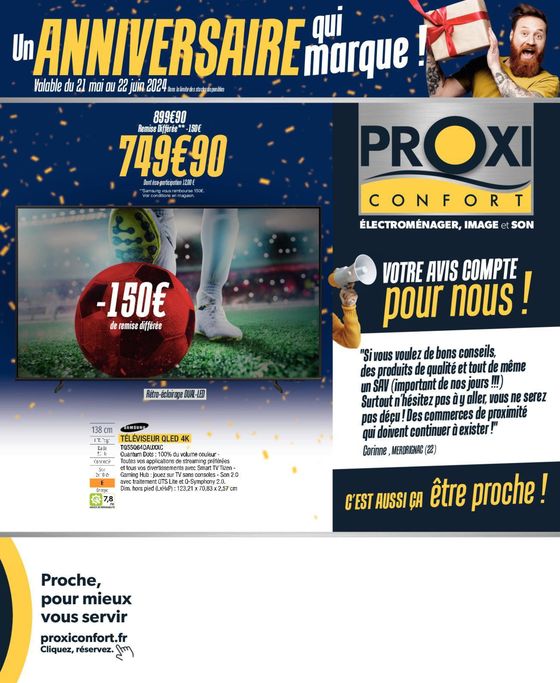 Catalogue Proxi Confort à Montoire-sur-le-Loir | PROXICONFORT Tabloid Mai 2024 BB | 21/05/2024 - 22/06/2024