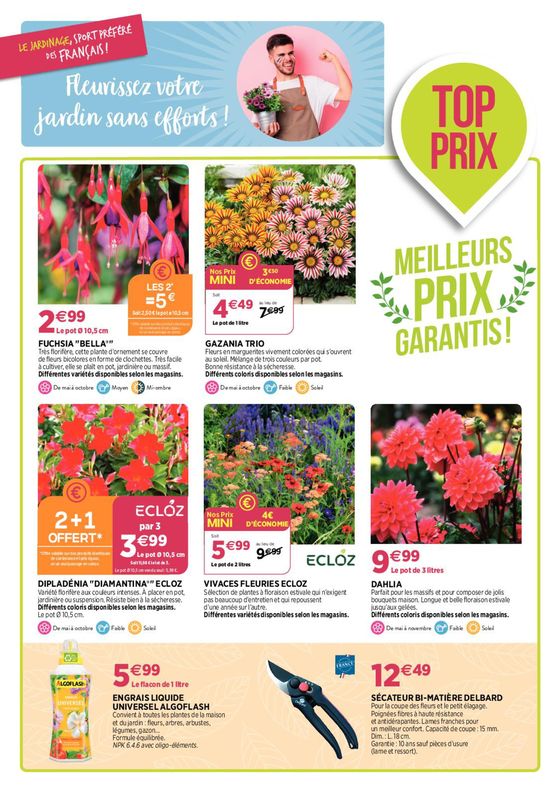 Catalogue Delbard à Ruffec (Charente) | Le jardinage, sport préféré des Français ! | 03/05/2024 - 12/05/2024