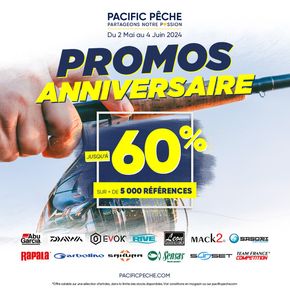 Catalogue Pacific Pêche à Monéteau | Jusqu'au 04 juin 2024, retrouvé toutes les plus grandes marque de la pêche jusqu'à - 60 % sur + de 5000 références  | 03/05/2024 - 04/06/2024