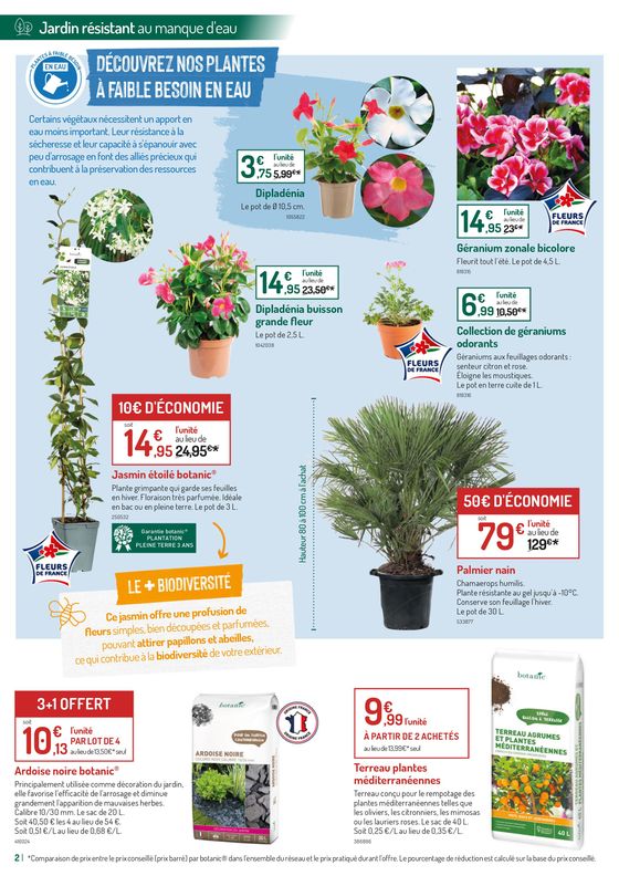 Catalogue Botanic à Sisteron | Nos offres à moins de 10€ pour inviter la biodiversité au jardin  | 03/05/2024 - 21/05/2024