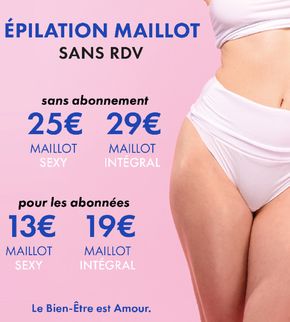 Promos de Beauté à Toulouse | ÉPILATION MAILLOT sur Body Minute | 03/05/2024 - 31/05/2024