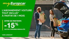 Promos de Auto et Moto à Calvi | Offre de printemps -15 % sur Europcar | 03/05/2024 - 31/05/2024