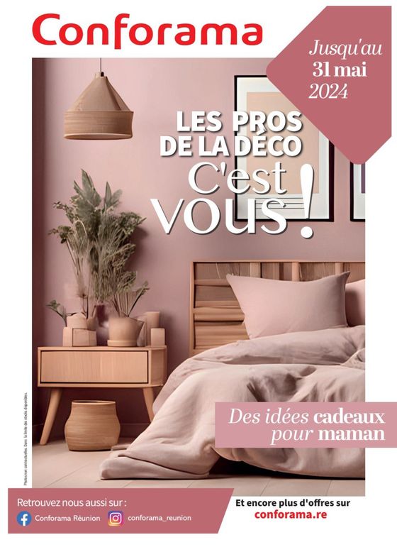 Catalogue Conforama à Saint-Gilles les Bains | Les pros de la déco c'est vous ! | 07/05/2024 - 31/05/2024
