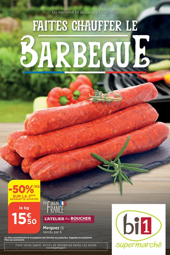 Catalogue Bi1 à Vendeuvre-sur-Barse | Faites chauffer le BarbecuE | 15/05/2024 - 20/05/2024