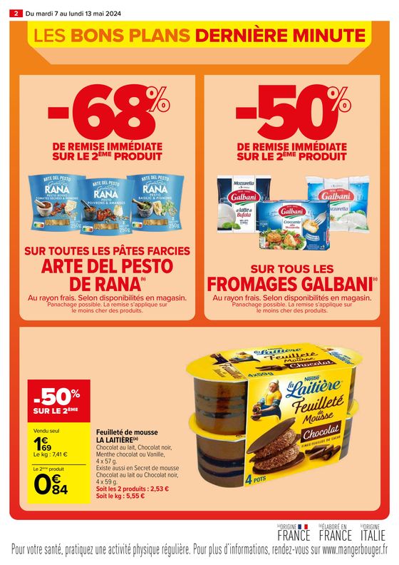 Catalogue Carrefour Contact à Nailloux | LES BONS PLANS DERNIERE MINUTE - RENFORT S19 | 07/05/2024 - 13/05/2024