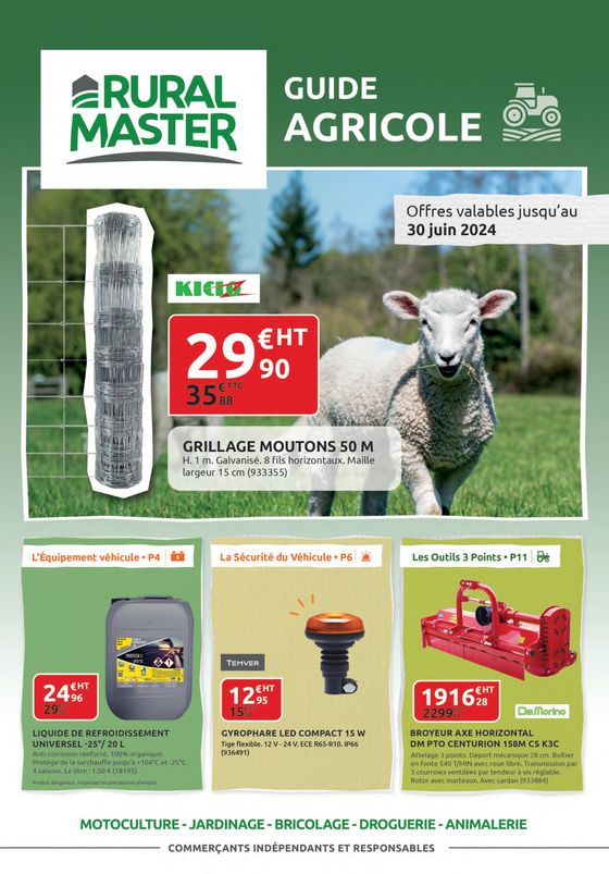 Catalogue Rural Master à Mormant-sur-Vernisson | GUIDE AGRICOLE | 07/05/2024 - 30/06/2024