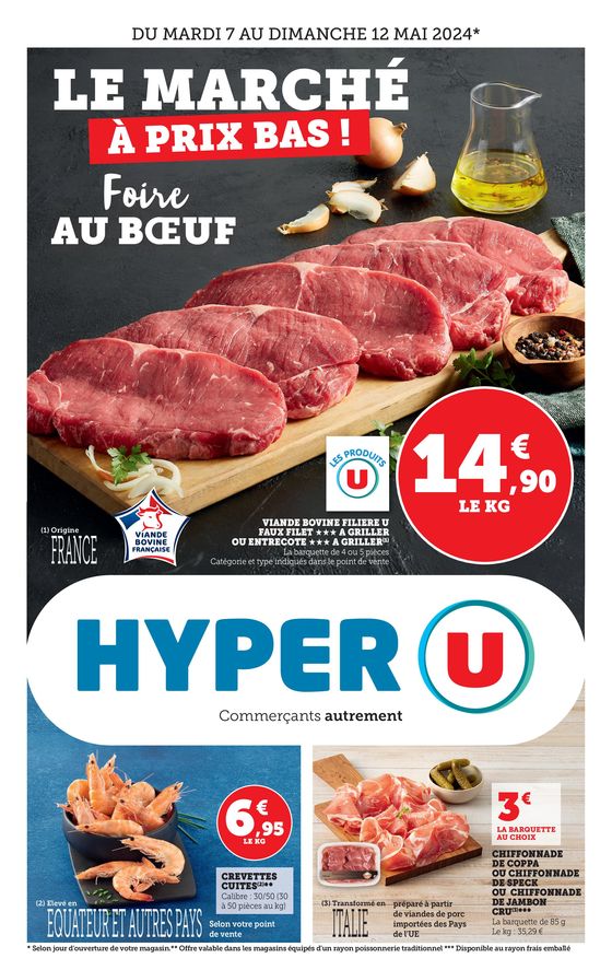 Catalogue Hyper U à Carquefou | Le marché à prix bas  | 07/05/2024 - 12/05/2024