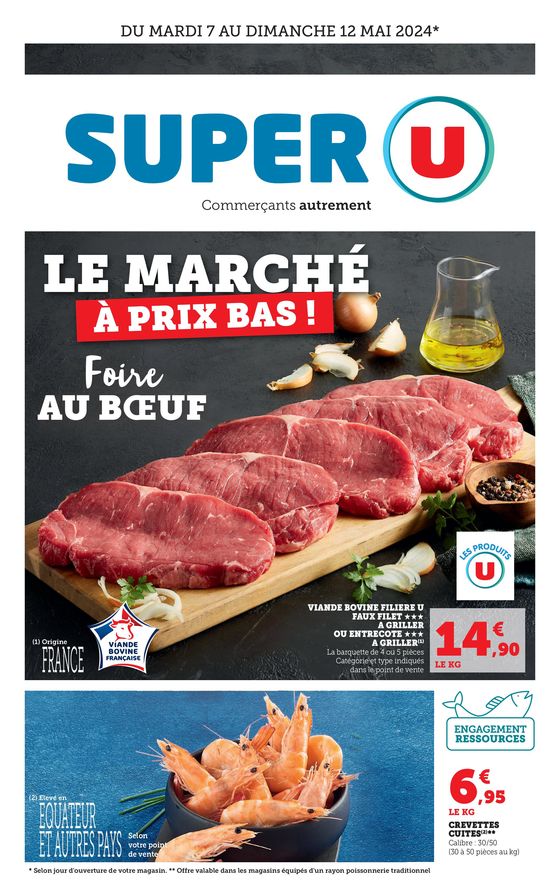 Catalogue Super U à Mazé | Le marché à prix bas  | 07/05/2024 - 12/05/2024