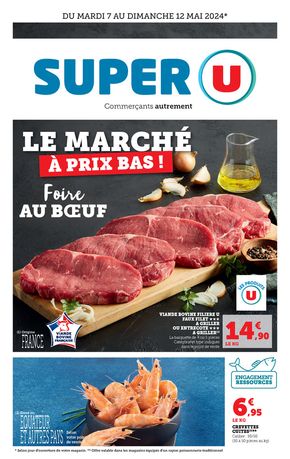 Promos de Supermarchés à Mortagne-au-Perche | Le marché à prix bas  sur Super U | 07/05/2024 - 12/05/2024