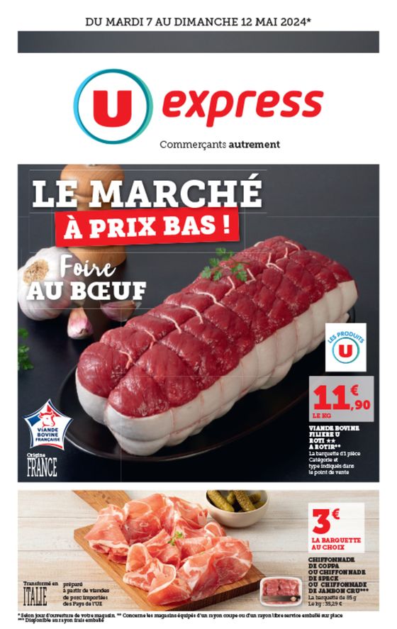 Catalogue U Express à Chauvigny | Le marché à prix bas  | 07/05/2024 - 12/05/2024