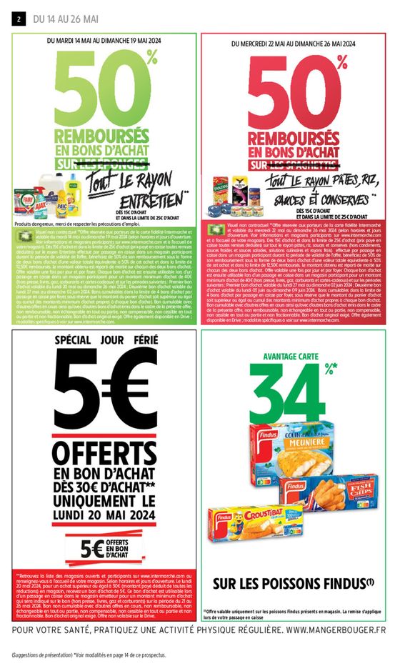 Catalogue Intermarché à Orbec | 50% Rembourses en bons d'achat | 14/05/2024 - 26/05/2024