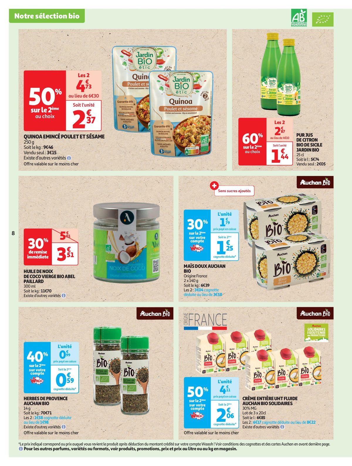 Catalogue Sélection de produits bio à prix bas !, page 00008