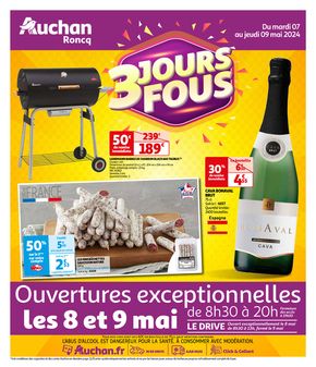 Catalogue Auchan Hypermarché | LES 3 JOURS FOUS | 07/05/2024 - 09/05/2024